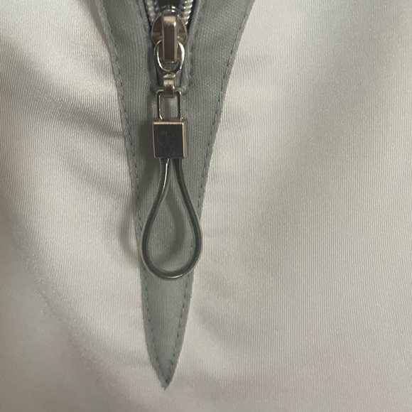 JAMIE SADOCK women’s size M  sleeveless golf top black/white/silver - Picture 3 of 4